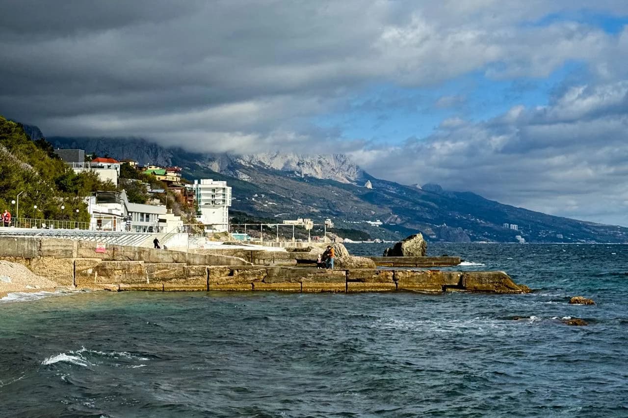 Берег Форос. Пляж. 2025