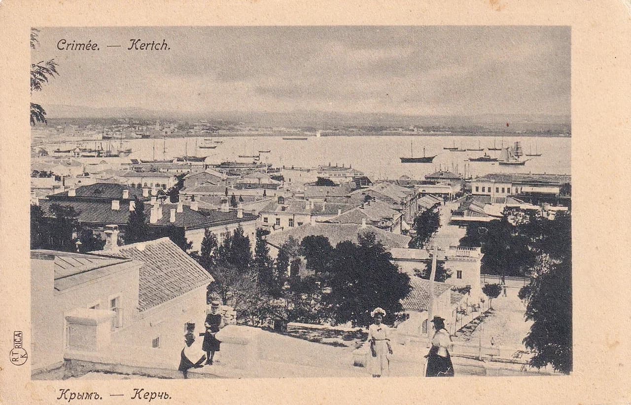 Керчь. Вид с Митридатской лестницы. 1900 года.