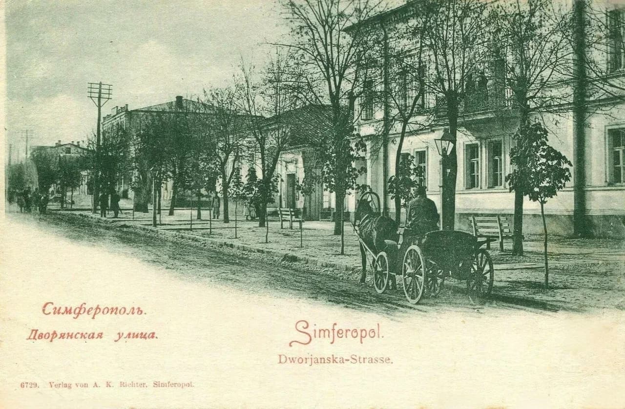 Симферополь. Дворянская улица. 1895 года.