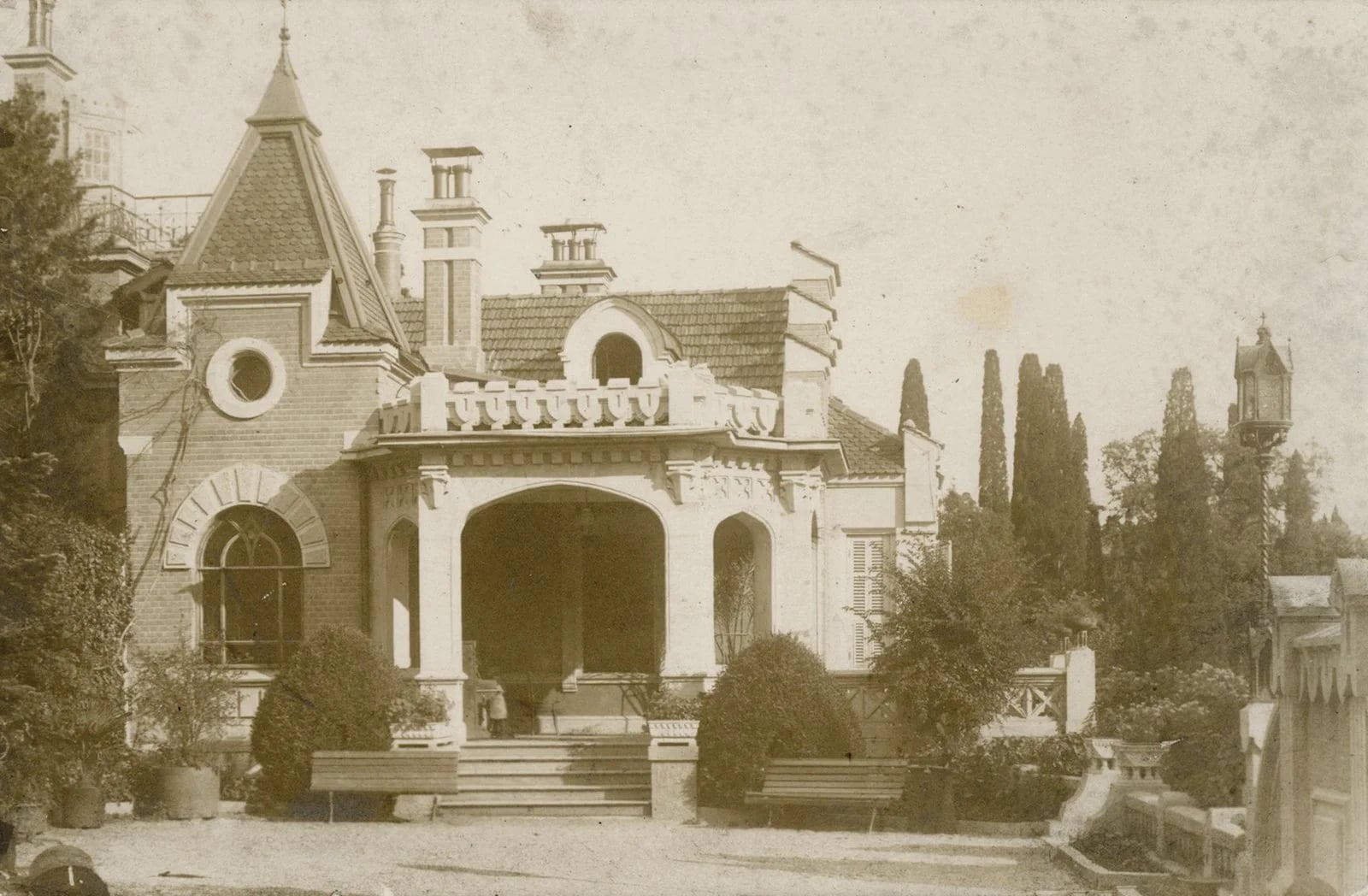 Дача «Кучук-Уч-Чам» Сазонова. Ялта, 1910 год