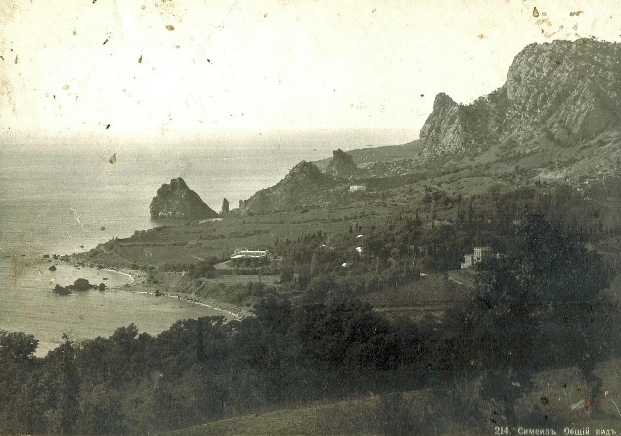 Симеиз. Общий вид со стороны Алупки. 1899 года