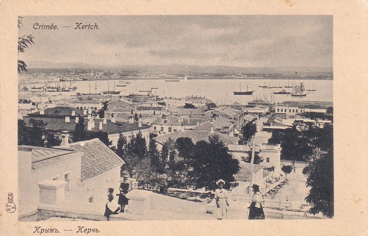 Керчь. Вид с Митридатской лестницы. 1900 года.
