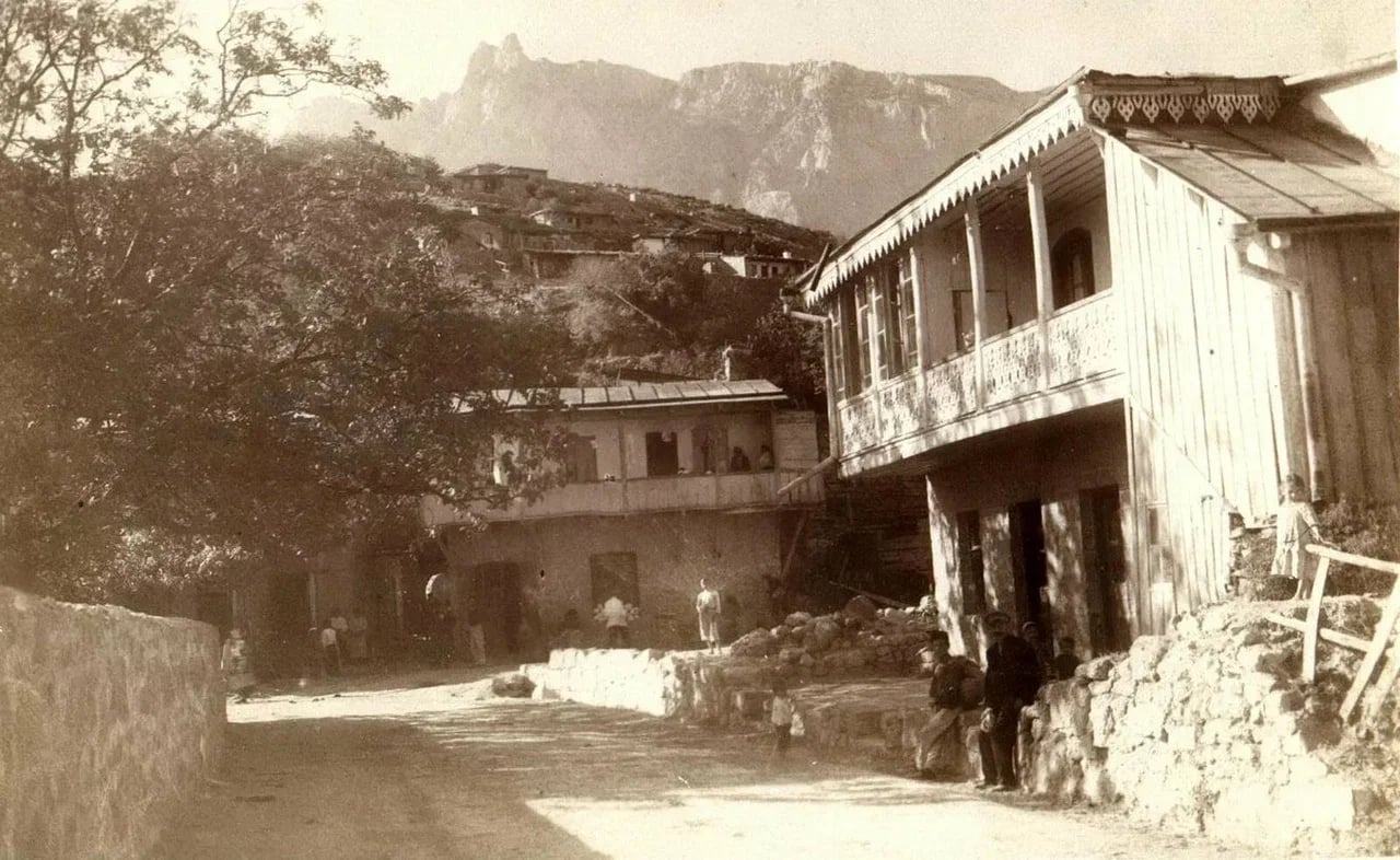 Деревня Кореиз. 1950 года.