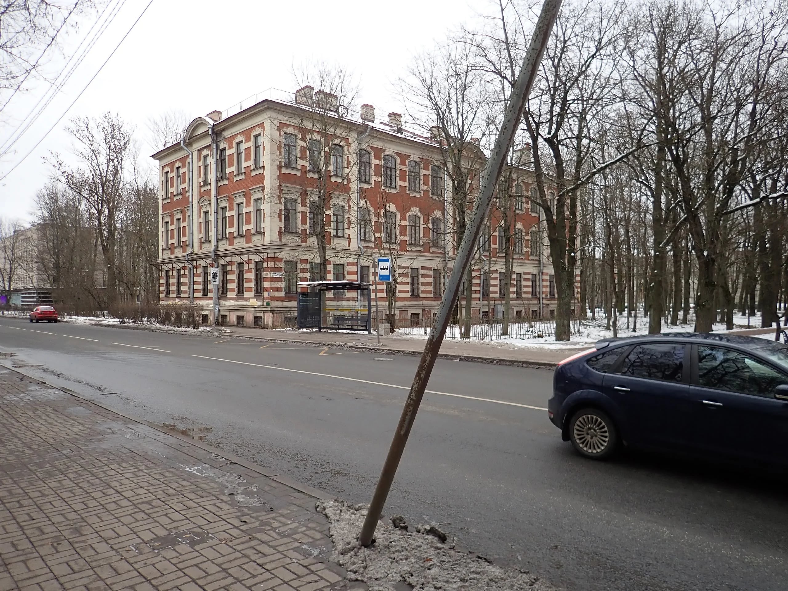 Санкт-Петербург, Пушкинский район, город Пушкин, Оранжерейная улица, 49/20 зимой