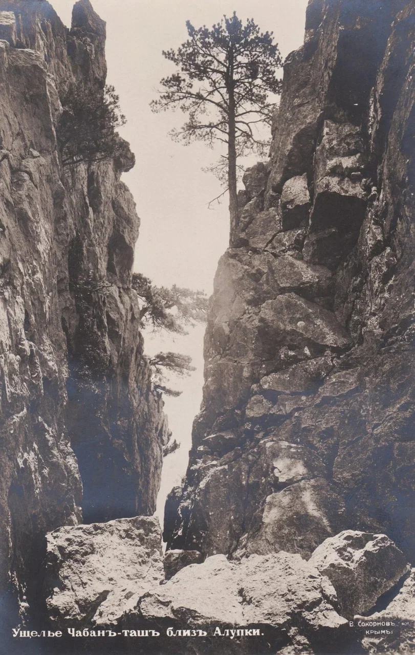 Алупка. Ущелье Чабан-Таш. 1912 года.