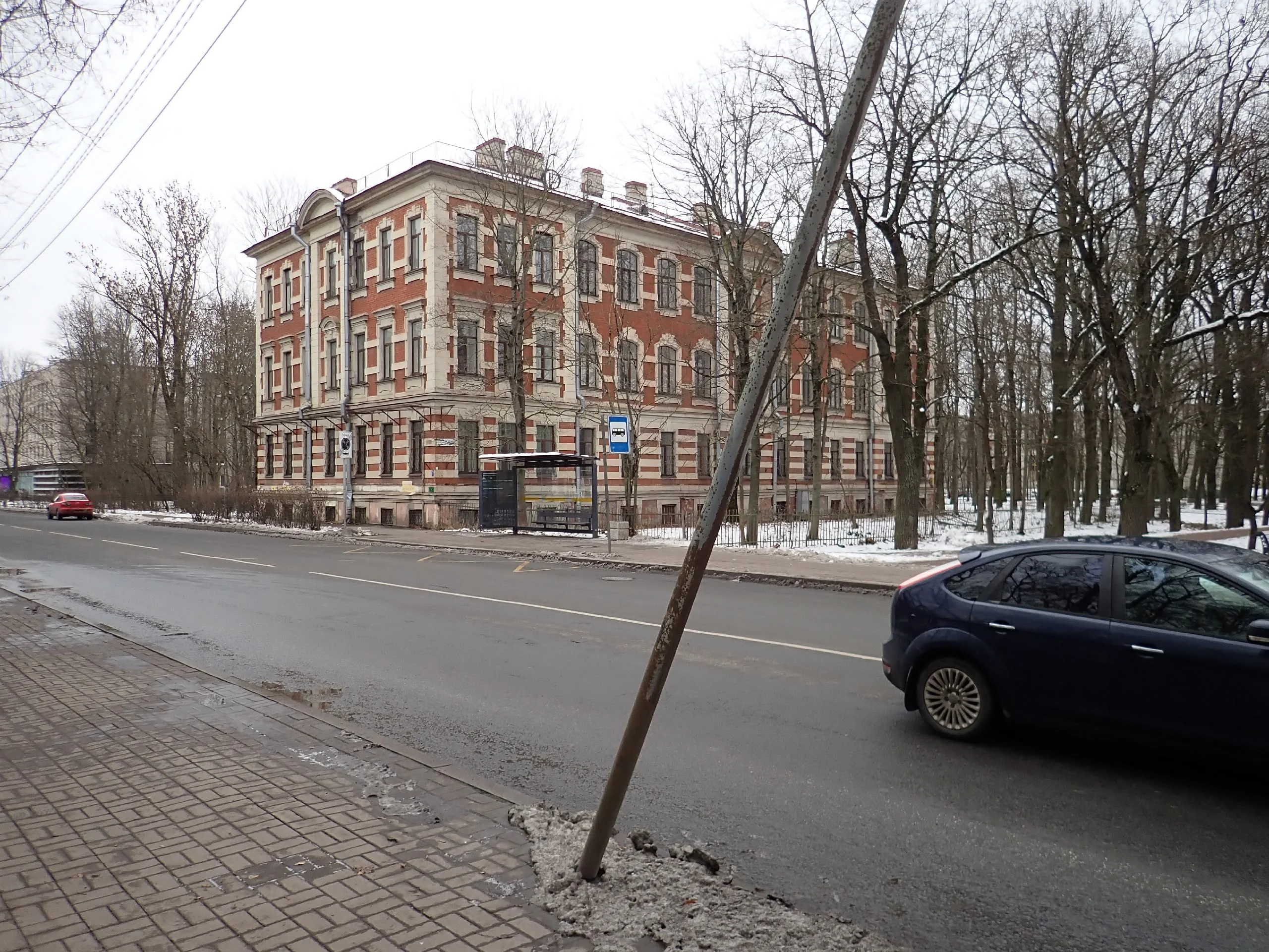 Санкт-Петербург, Пушкинский район, город Пушкин, Оранжерейная улица, 49/20 зимой