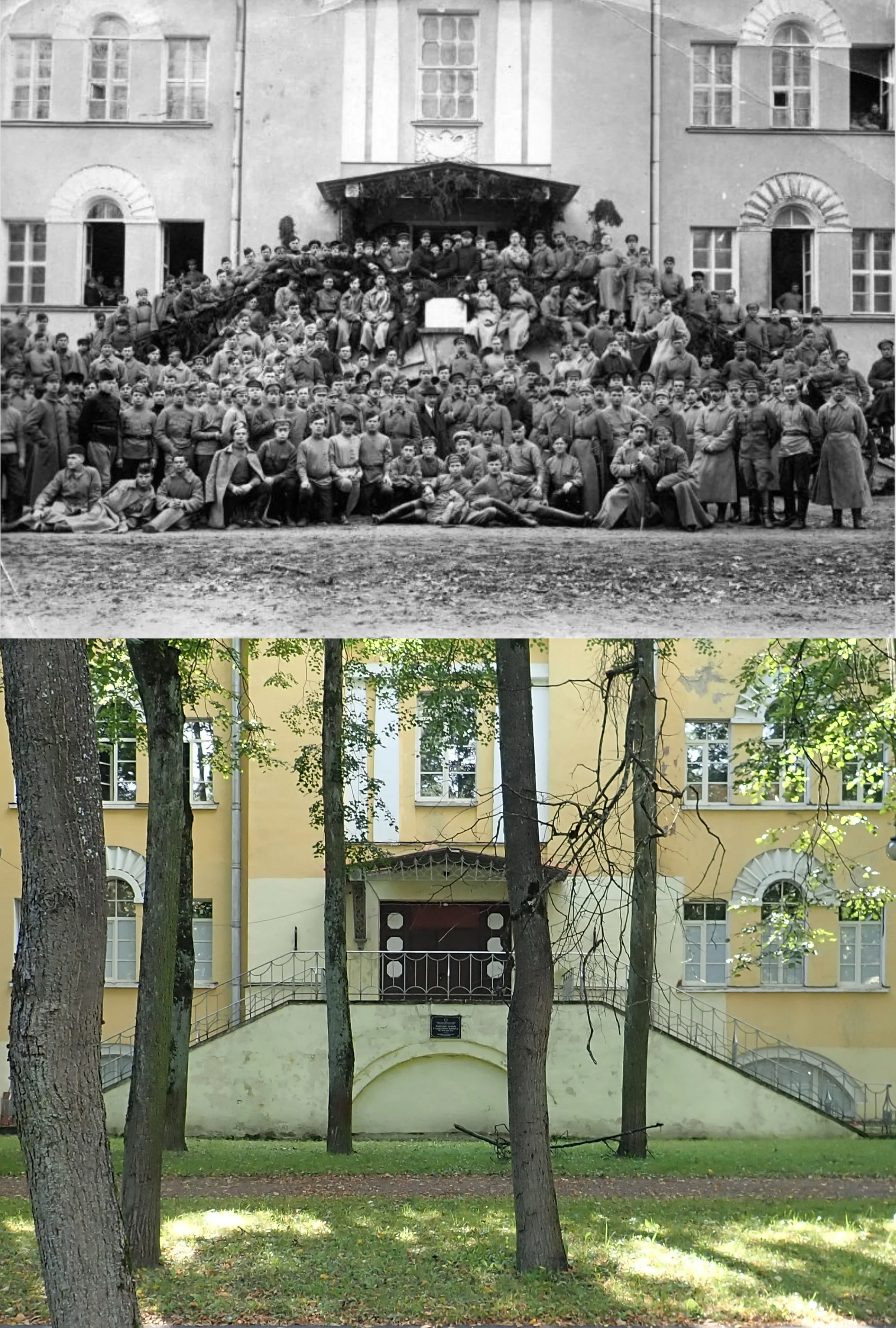 Коллаж из снимков 1921 и 2026 гг. 