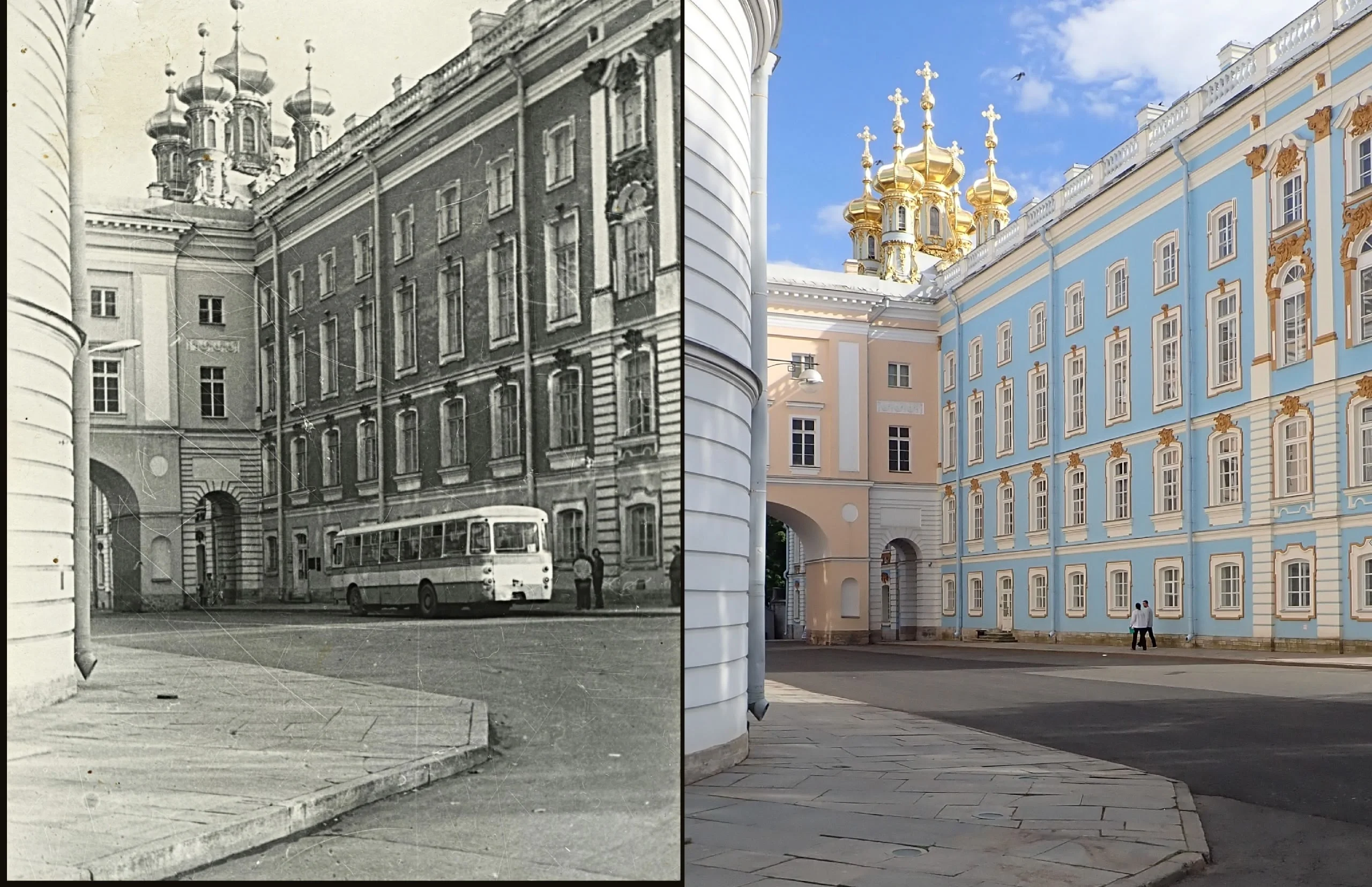 Коллаж из снимков 1980 и 2025 гг. 